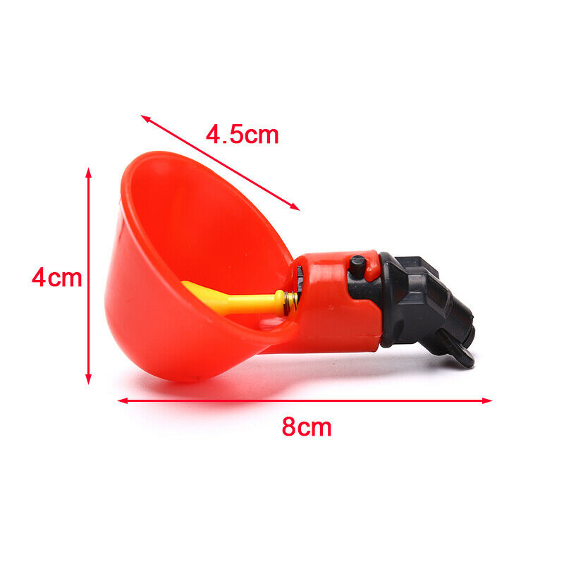 10pcs/lot Chicken Quail Hanging Water Cups Birds Automatic Drinker DrinkingFCA