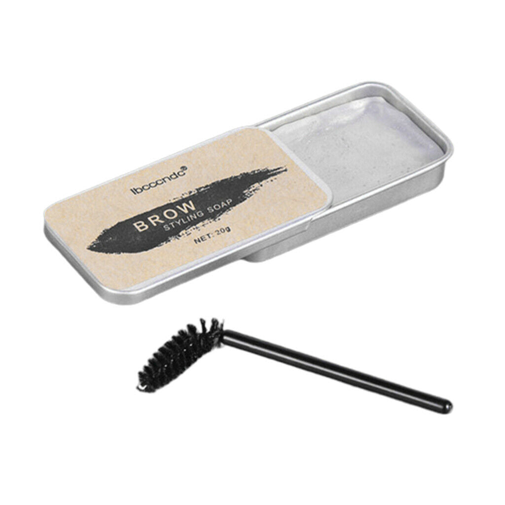 Makeup Eyebrow Soap Wax 4D Brow Styling Shaping Gel with Brows Shaper Brush