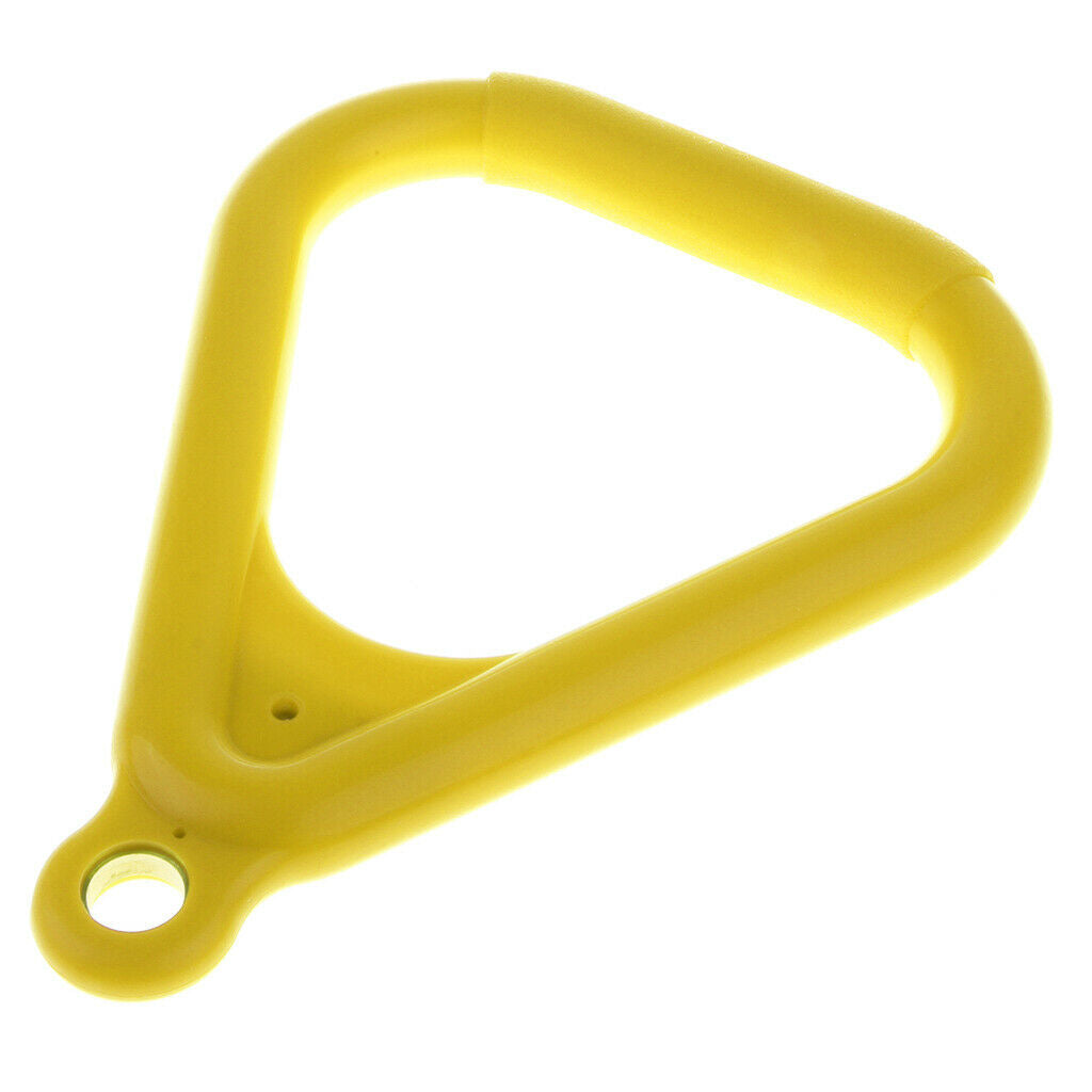 2 Pieces Kids Swing Rings Outdoor Swing Gymnastics Supplies Blue+Yellow