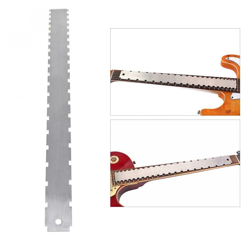 Dual Scale Stainless Steel Guitar Neck Notched Straight Edge Luthiers Tool