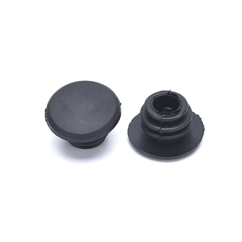 10pcs Bike Black Mini Rubber Grip Handlebar Bar End Plugs Stoppers CapsSJCA