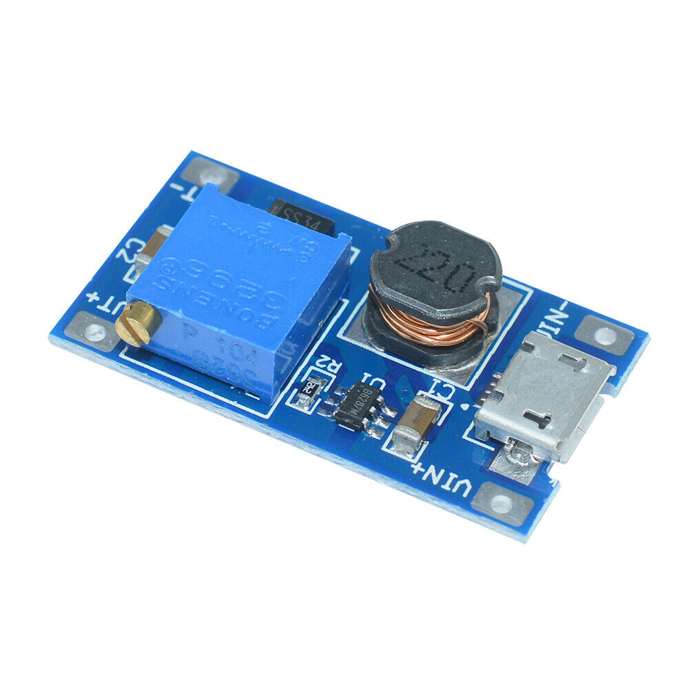 2PCS 2A DC-DC Booster Board MT3608 Step up Module 2~24V to 5~28V Replace XL6009