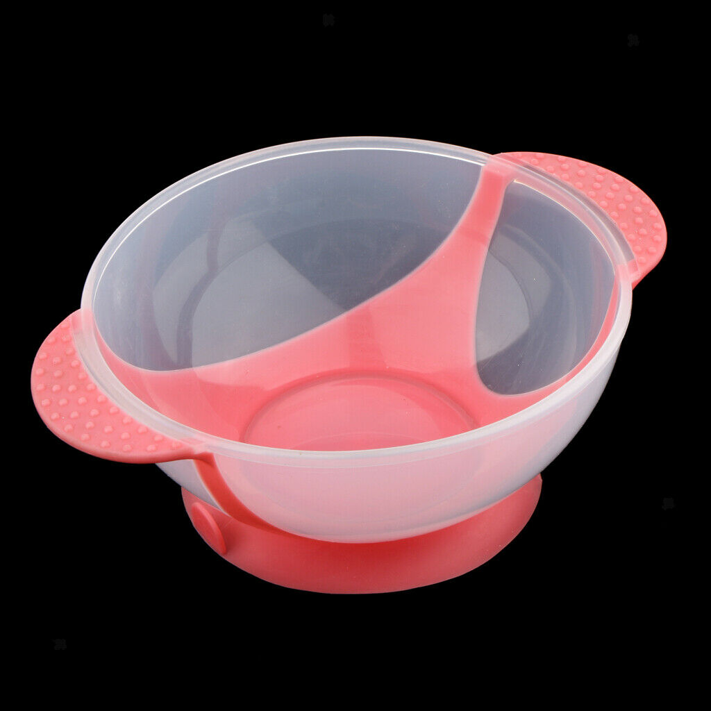 Plastic Salon Hair Dyeing Tint Mixing Bowl Coloring Tool Suction Base Pink