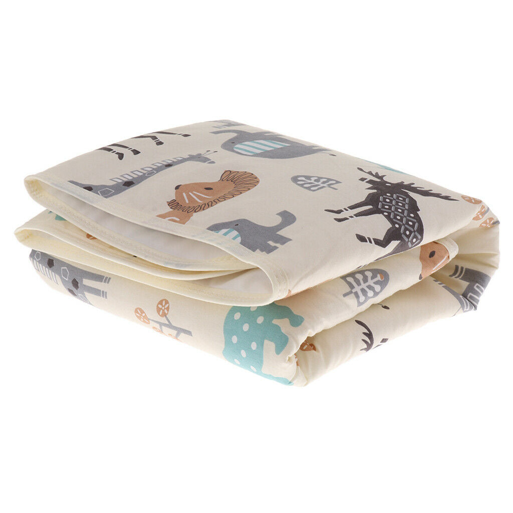 2pieces Cute Waterproof Infant Urinal Pad Baby Changing Mat Mattress Cover