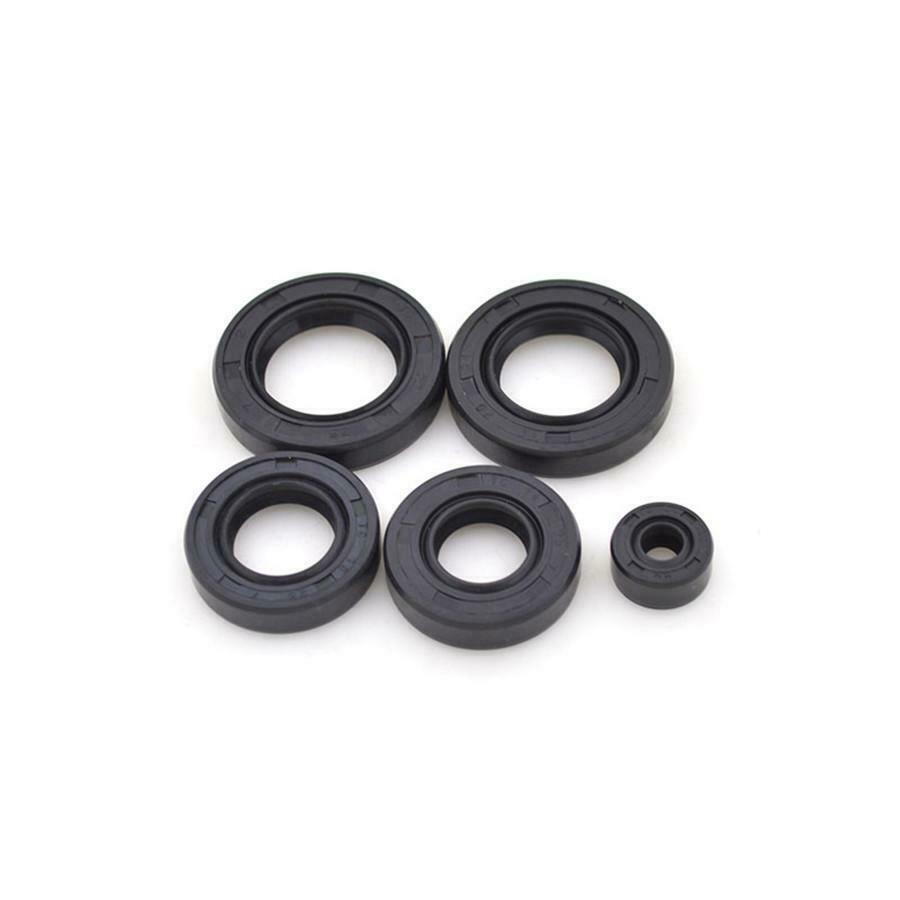 5x Motorcycle Engine Rubber Oil Seal Gear Shaft Seal Set For Suzuki GN125 GS125