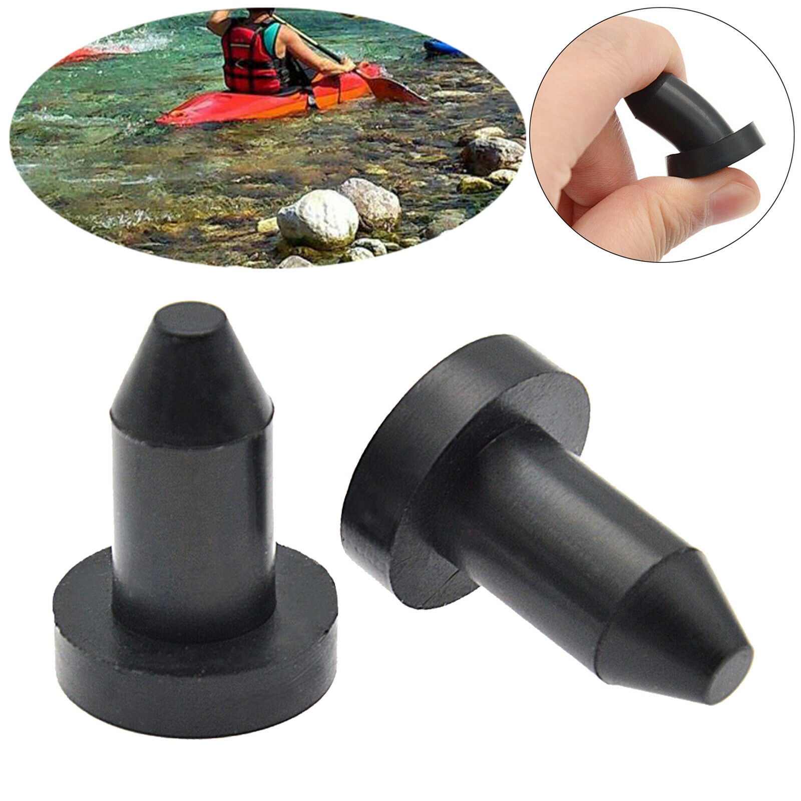 1/2" Kayak Drain Plugs Drain Holes Stoppers for   8 Kayaks Pedal Boats