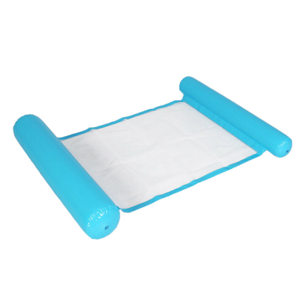 2 Pieces Pool Floating Hammock Buoyancy Inflated Water Lounge Pillow Chair