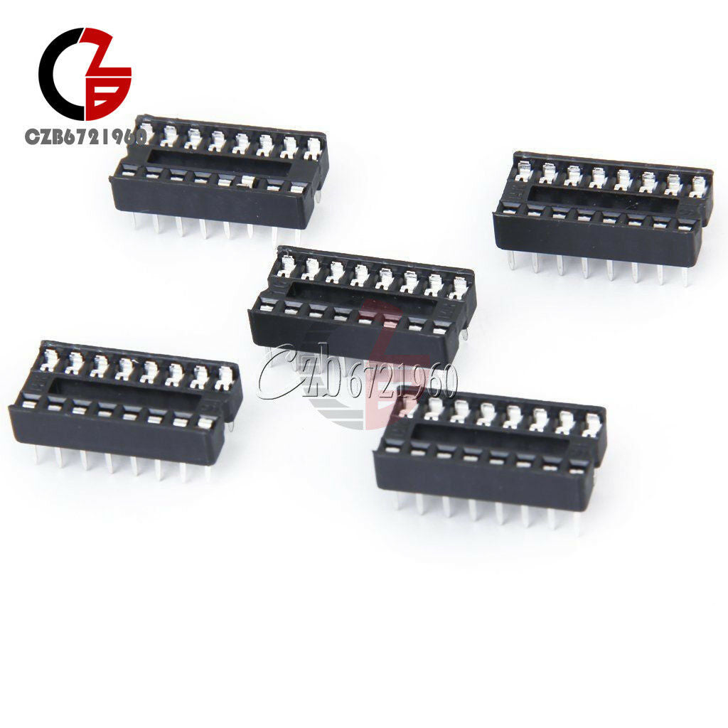 10PCS 16-Pins DIP IC Sockets Adaptor Solder Type Socket