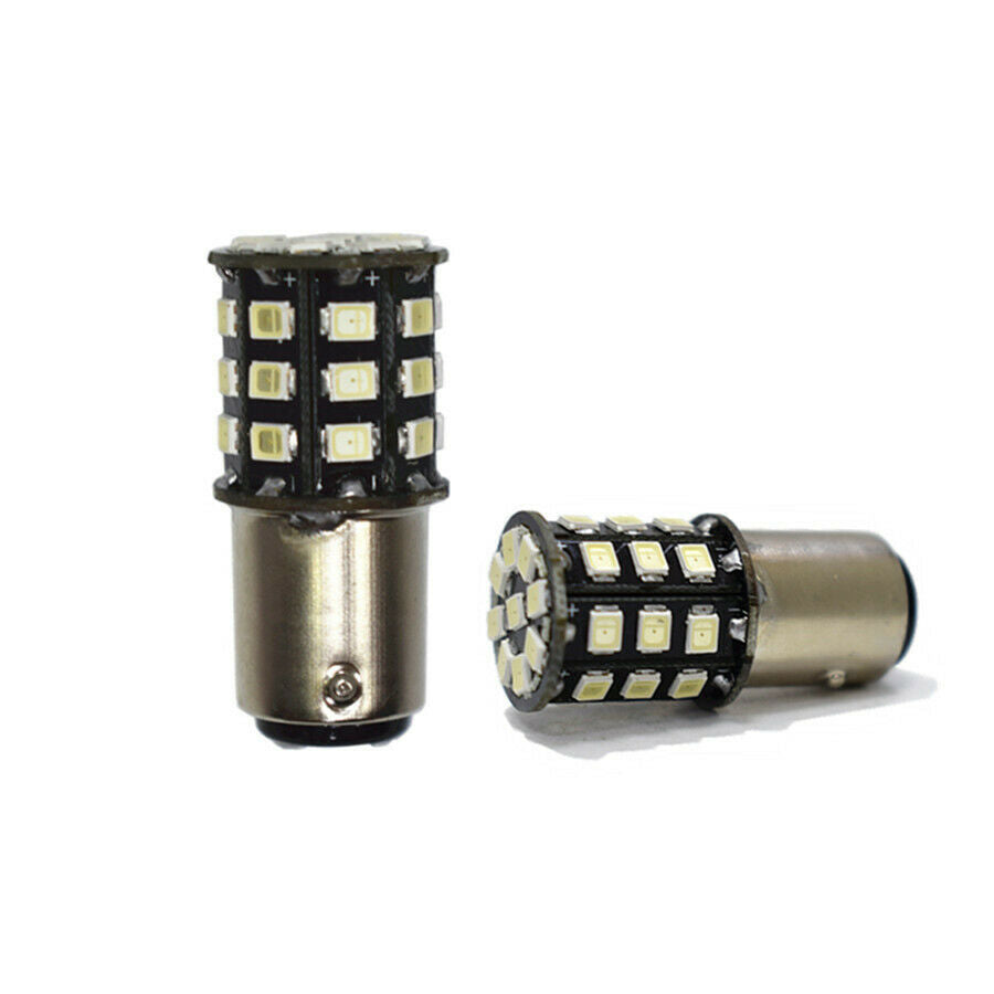 2 Pcs Red LED Strobe Flash Blinking Brake Stop Parking Bulb Lights 1156 2835