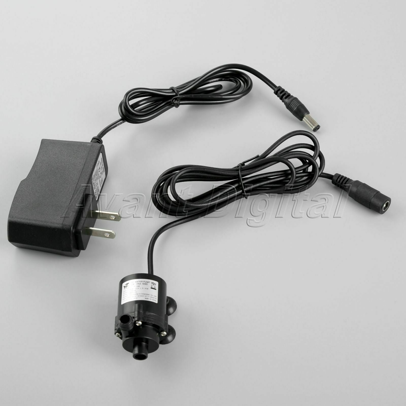 1pc 6V-12V DC Pump Brushless Amphibious Fountain Water Pump & 12V 1A Transformer