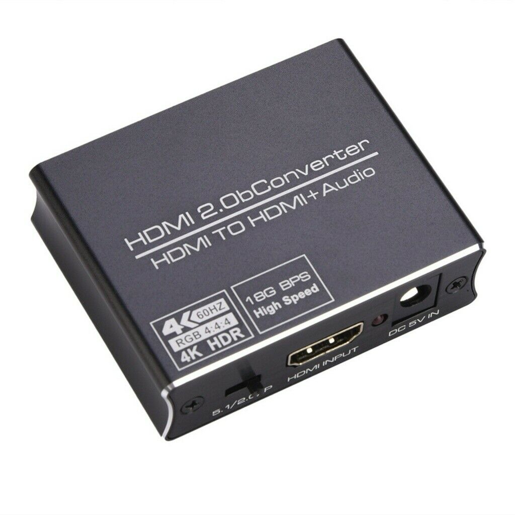 4Kx2K HDMI to HDMI 3.5mm Stereo Audio Extractor Converter HDMI Splitter Adapter