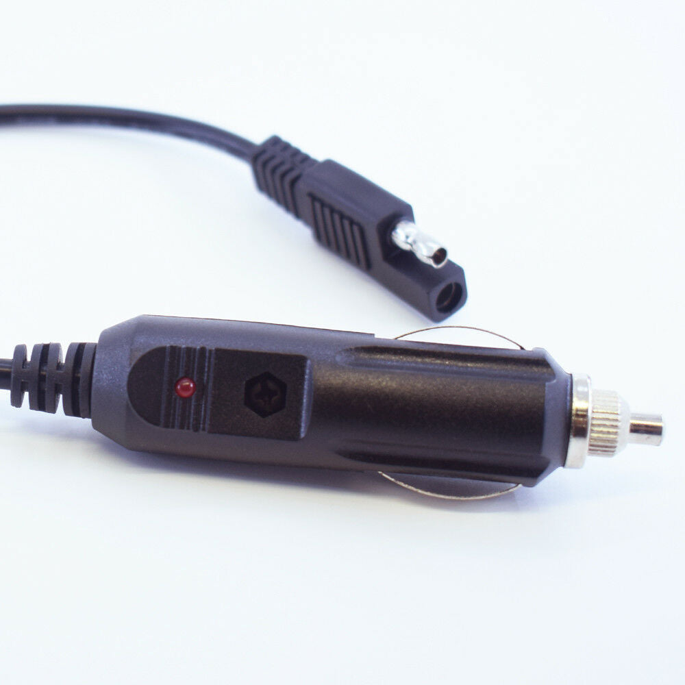 1pc 30cm 18AWG 12V Car Cigarette Lighter Plug to SAE Adapter Extension Cable