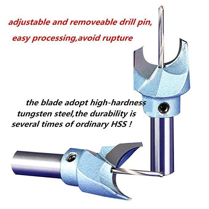 6Pcs Ball Beads Drill Bit Mark Set Wooden Milling Cutter Tool 6-16mm Woodworking