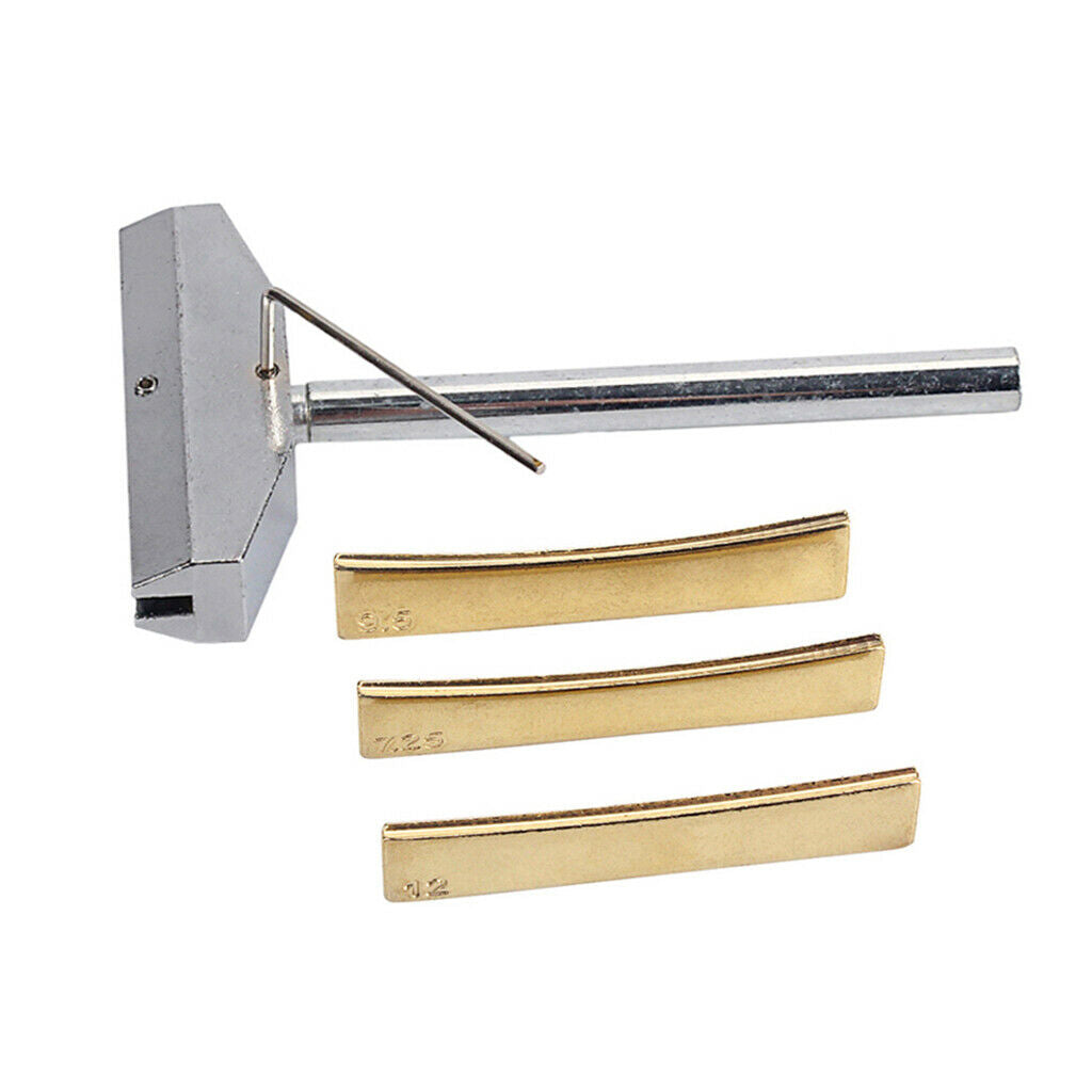 Golden Fret Press Caul Inserts with Fret Press Caul Wrench for Acoustic/Electric