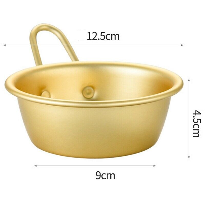 2PCS Makgeolli Bowls Aluminum Korean Traditional Bowls for Korean  Rice WineR8R2