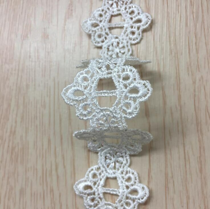 5 Yards Crochet Flower lace Trims Sewing Clothing Decorative Home accessories