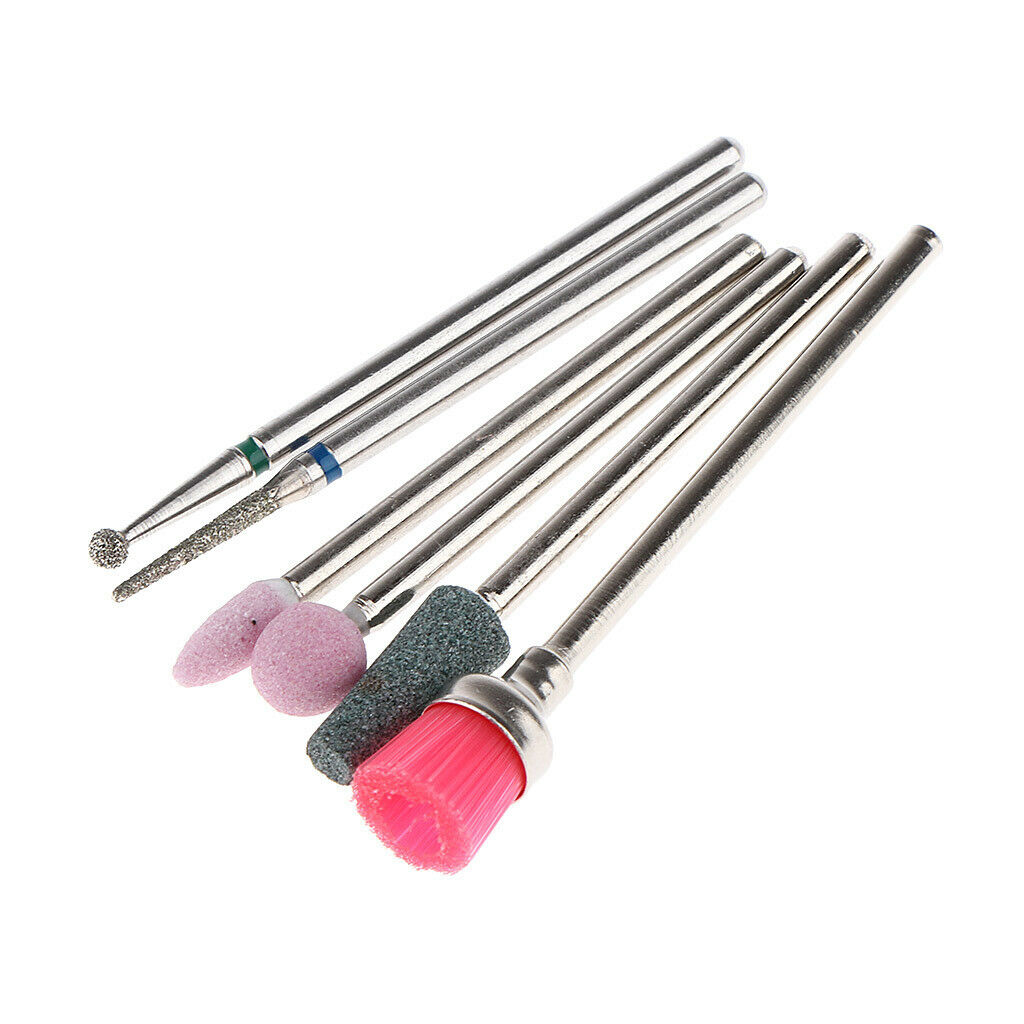 Portable Useful Nail Polish Drill Bits Set Cuticle Removal Tools Pedicure 03