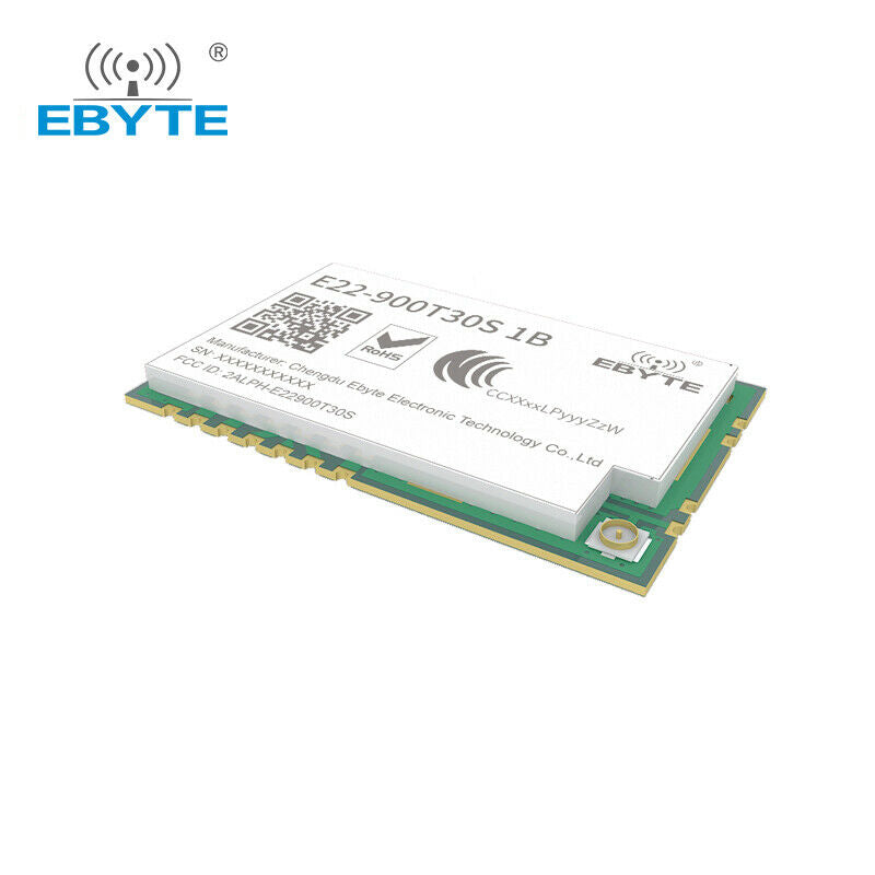 LoRa Wireless Transceiver Module UART 30dBm SX1262 868MHz 915MHz E22-900T30S 1B