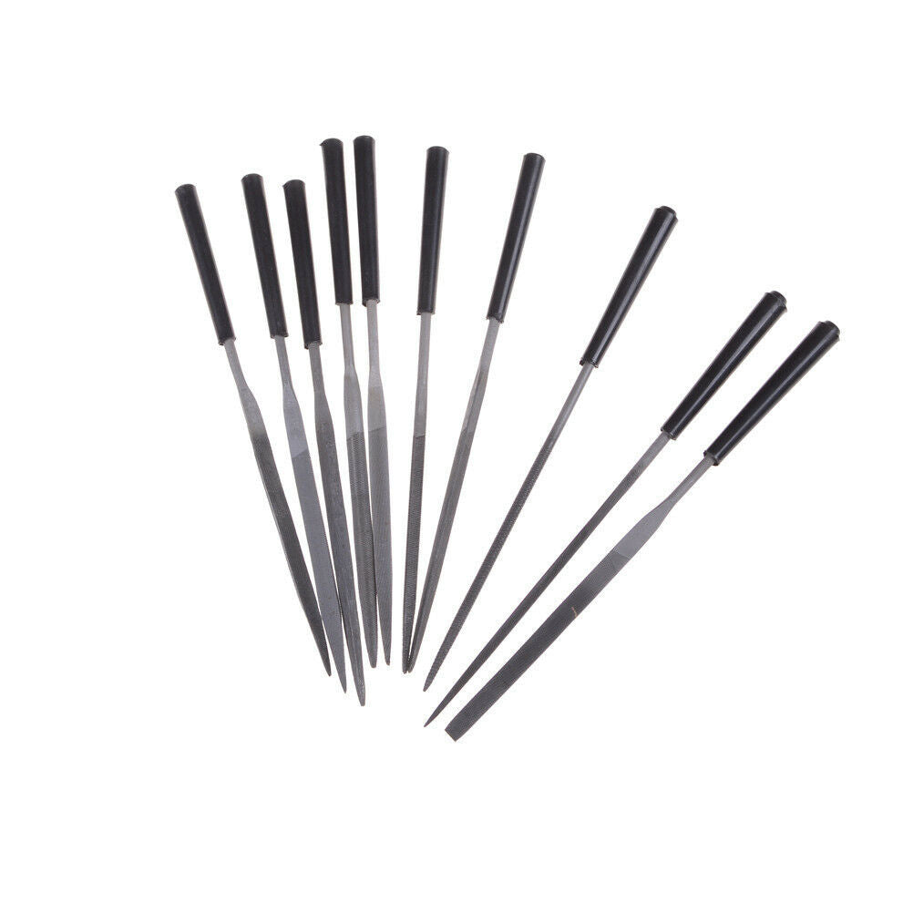 10X 3mmx140mm Diamond Needle File Coated Riffler Jewelry Craft Glass Tool Se Lt