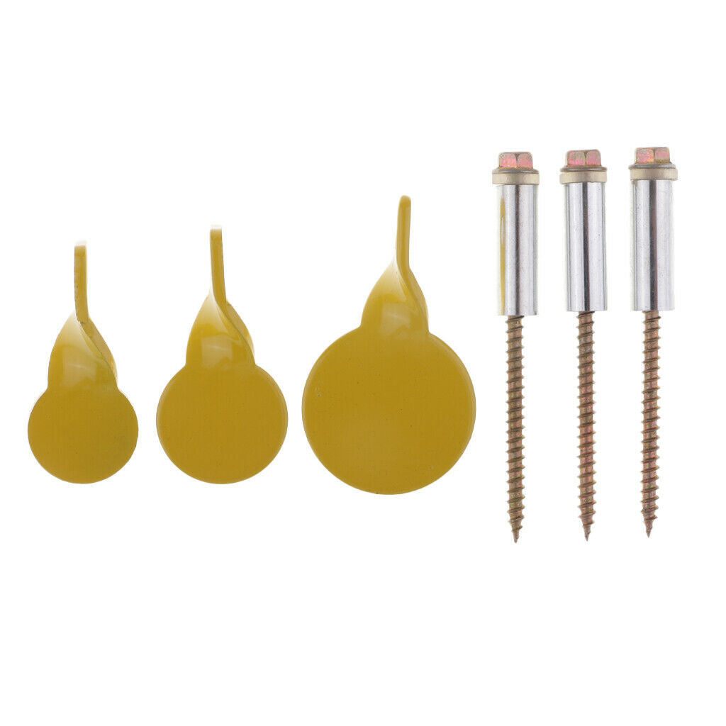 3 lot Stainless Steel Spinner Target Plinking Target Upright Surface Wall