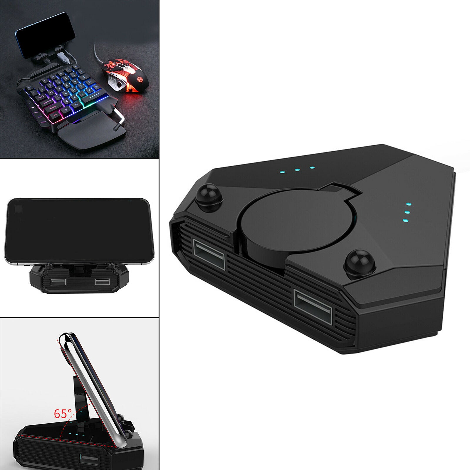 Mouse Keyboard Converter Adapter Bluetooth Connection Mobile Gaming Adapter