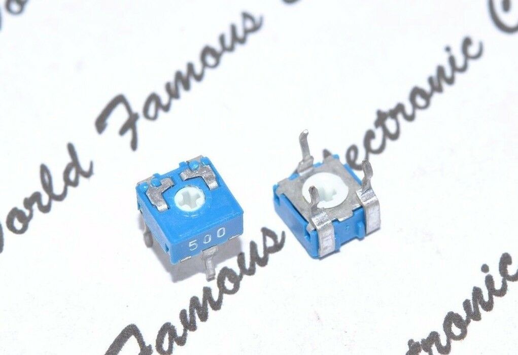 10PCS-ACP CA6XV5-50A 50R (50 ohm) TYPE A Trimmer Potentiometer - 6mm