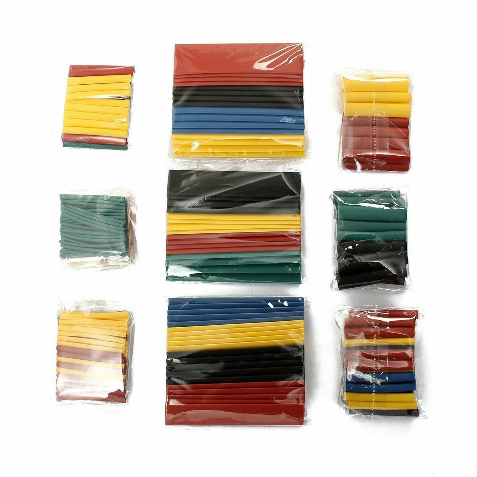 2:1 Polyolefin Heat Shrink Tubing Tube Sleeve Wrap Wire Assortment 8 Size 328 pc