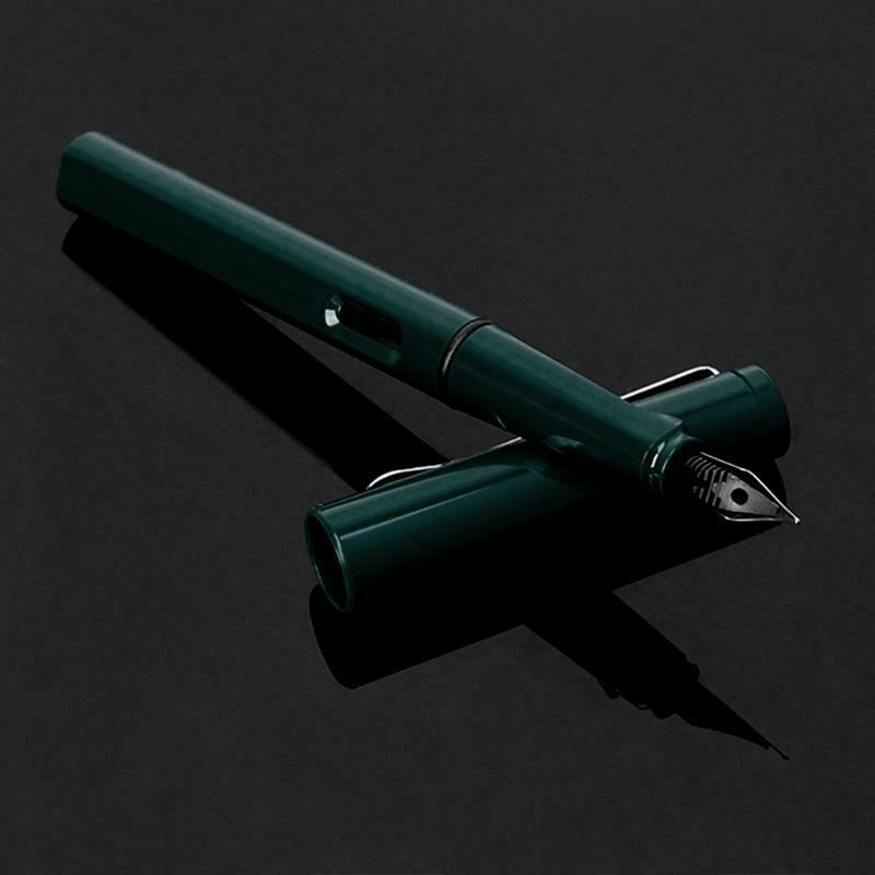 Palladium Trim Green Fountain Pen Fine Nib Smooth Writing Ink Best Present