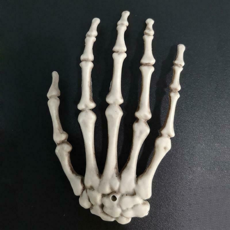 1 Pair Skeleton Hands Bone Halloween Party Decoration for Scary Props Supplies