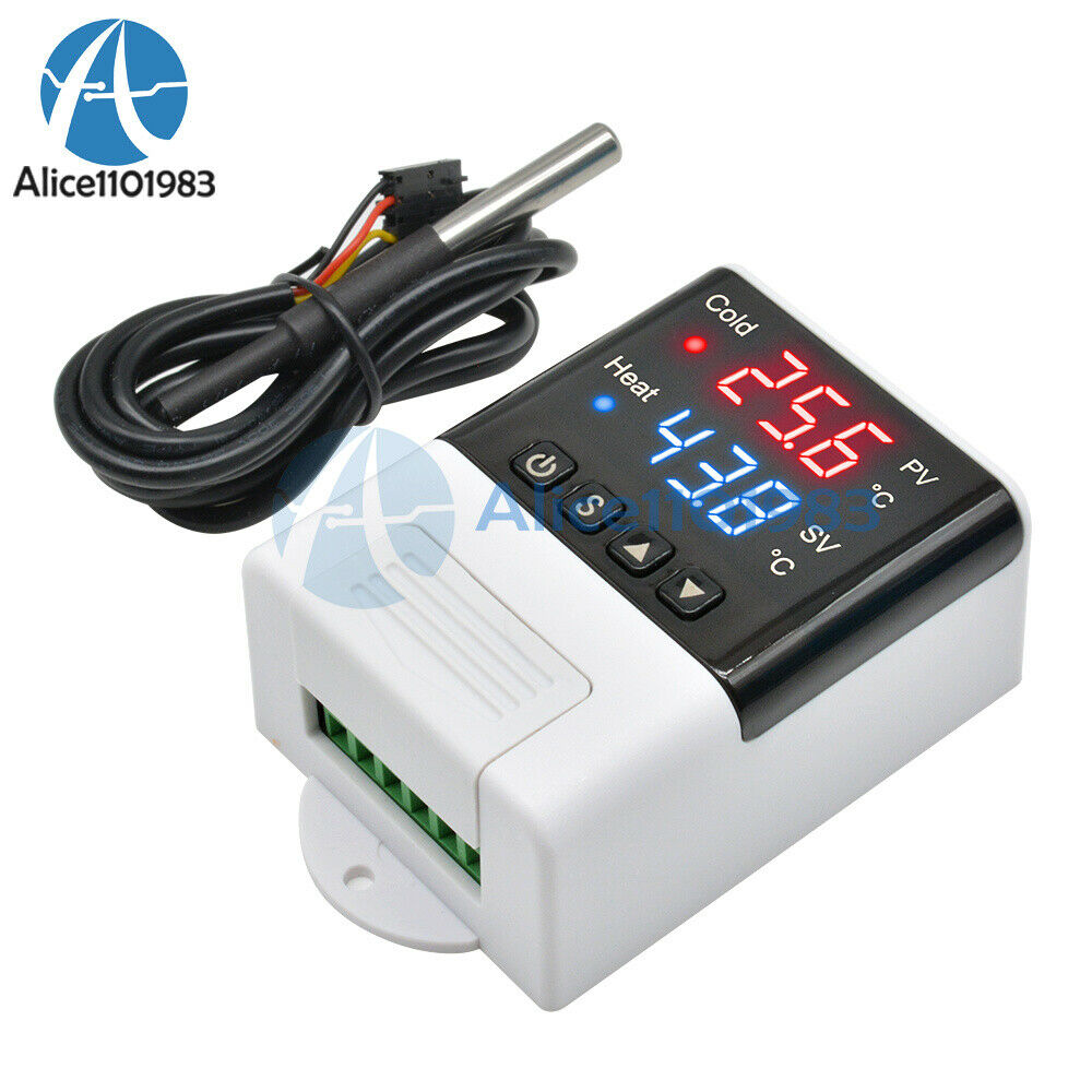 Digital AC110V-220V Dual LED Red+Blue DTC2210 Temperature Controller Thermostat
