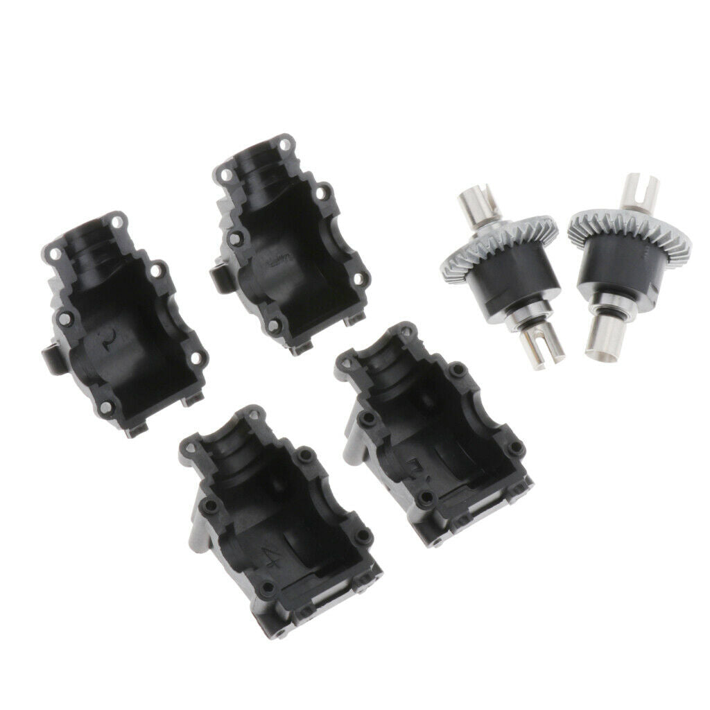 14th 2Pcs Differential Gears + 2Pcs Box Cover Replacement Set for 144001