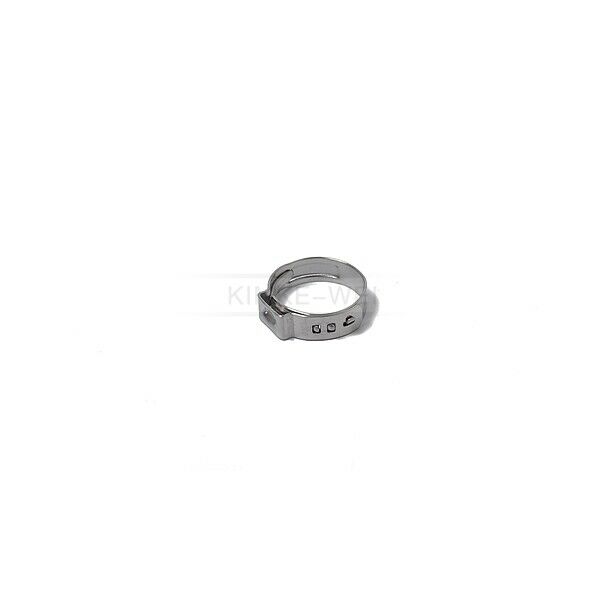 90pcs Stainless Steel Single Ear Hose Clamps Fuel Air Pipe O-Clips 12 Size Kits
