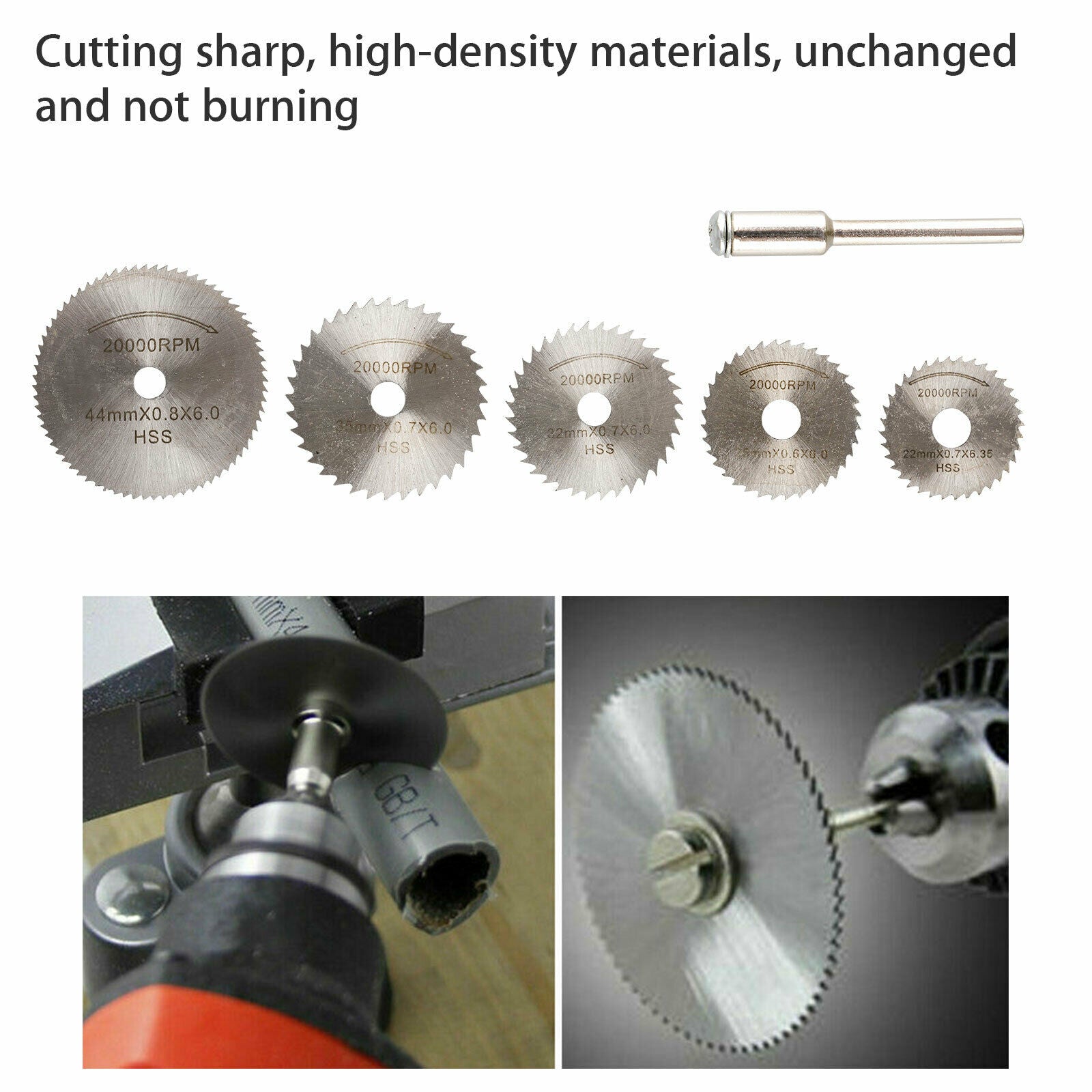 30Pcs Cutting Wheel Set for Mini Drill Dremel Rotary Tool Accessories w/ Mandrel