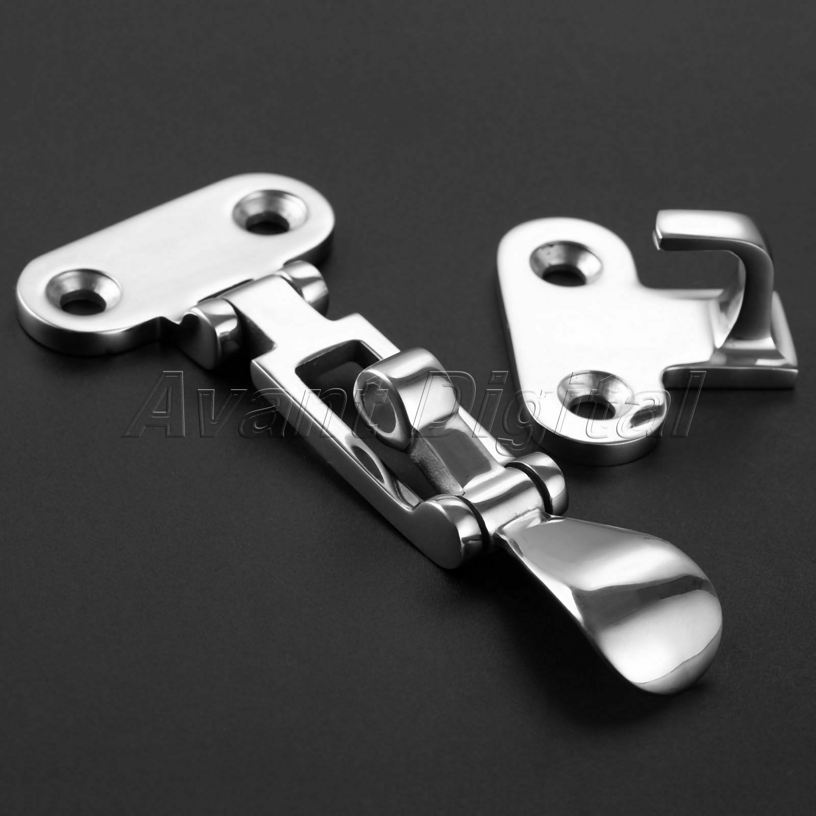 105x50mm 4.13x1.97" Stainless Steel 316 Boat Anti-Rattle Latch Fastener Buckles