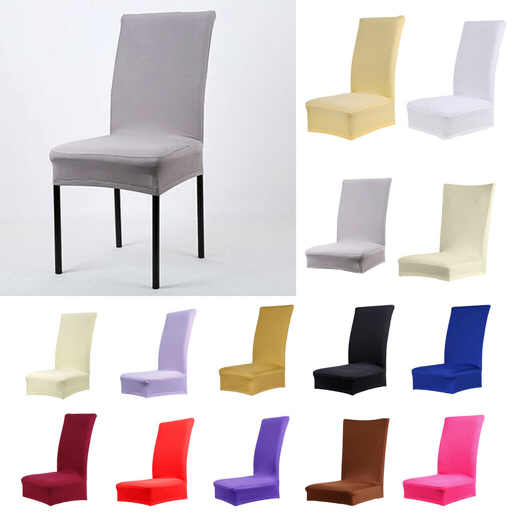 Solid Color Polyester Spandex Dining Stool