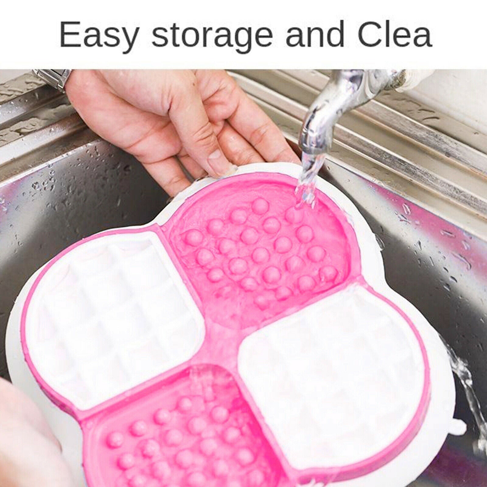 Pet Bowl Dog Cat Slow Eating Feeding Food Bowls Portable Puppy Feeder Pink