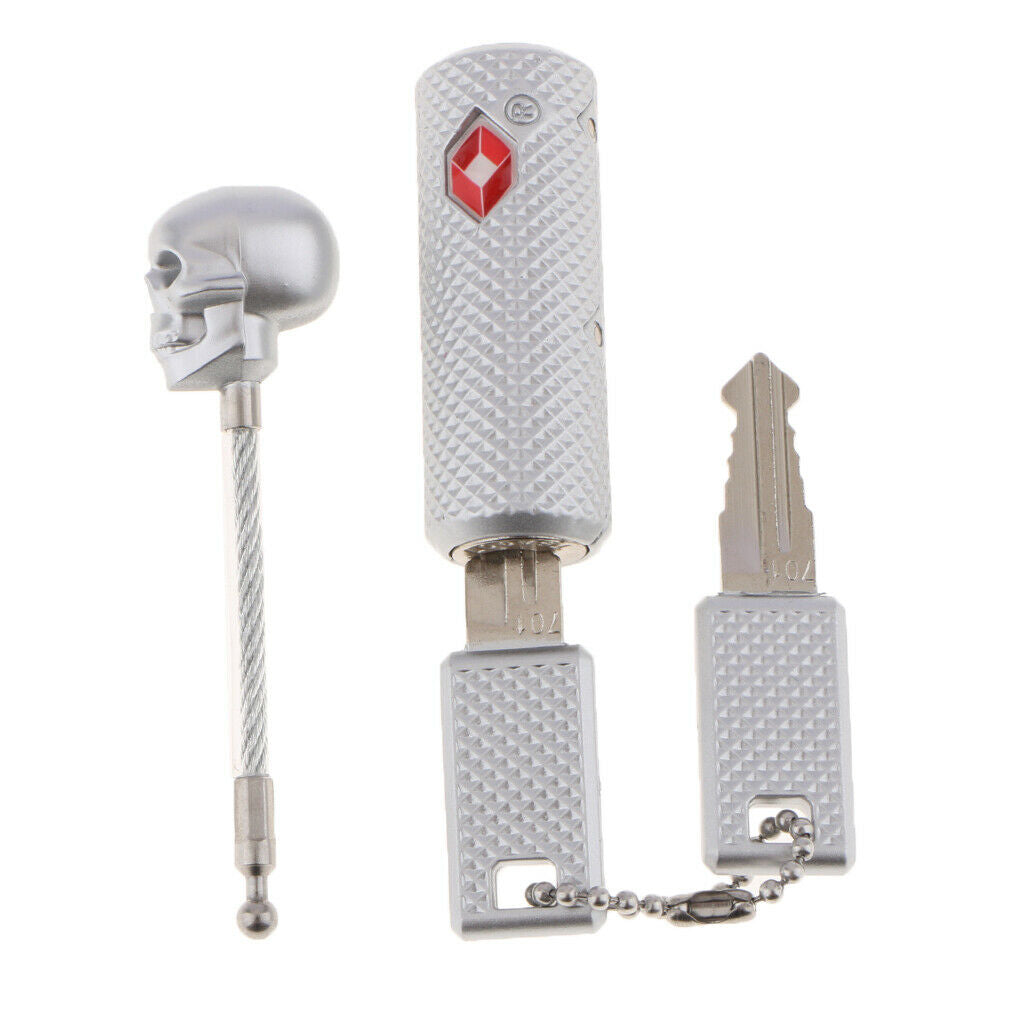 1 Pack TSA Approved Key Lock Straight Barrel Cable Padlock for