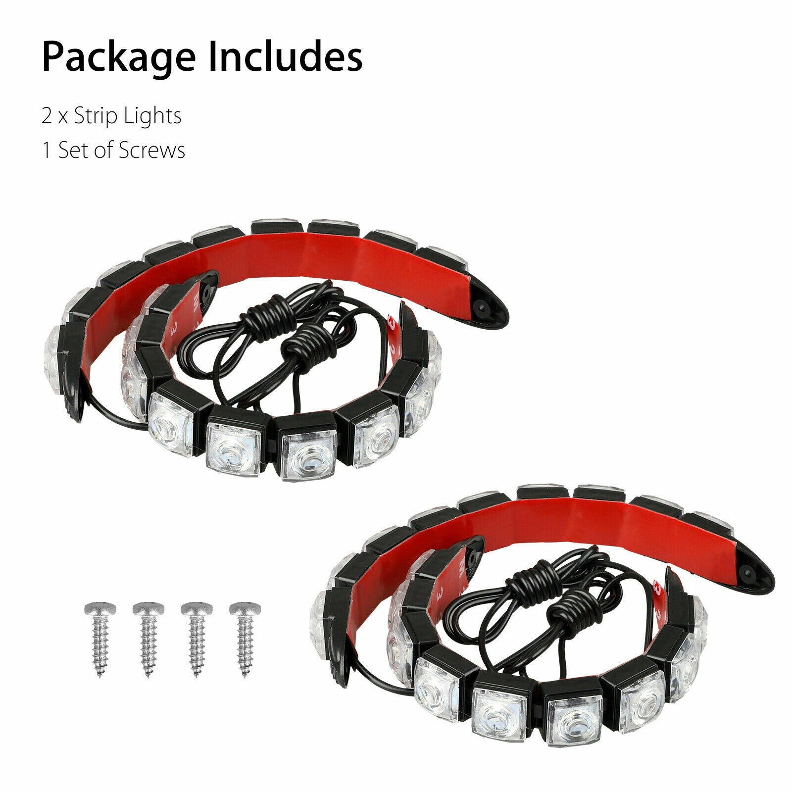 2PCS Navigation 9 Led Marine Bow Boat 12V Yacht Pontoon Bright Lights Red Green