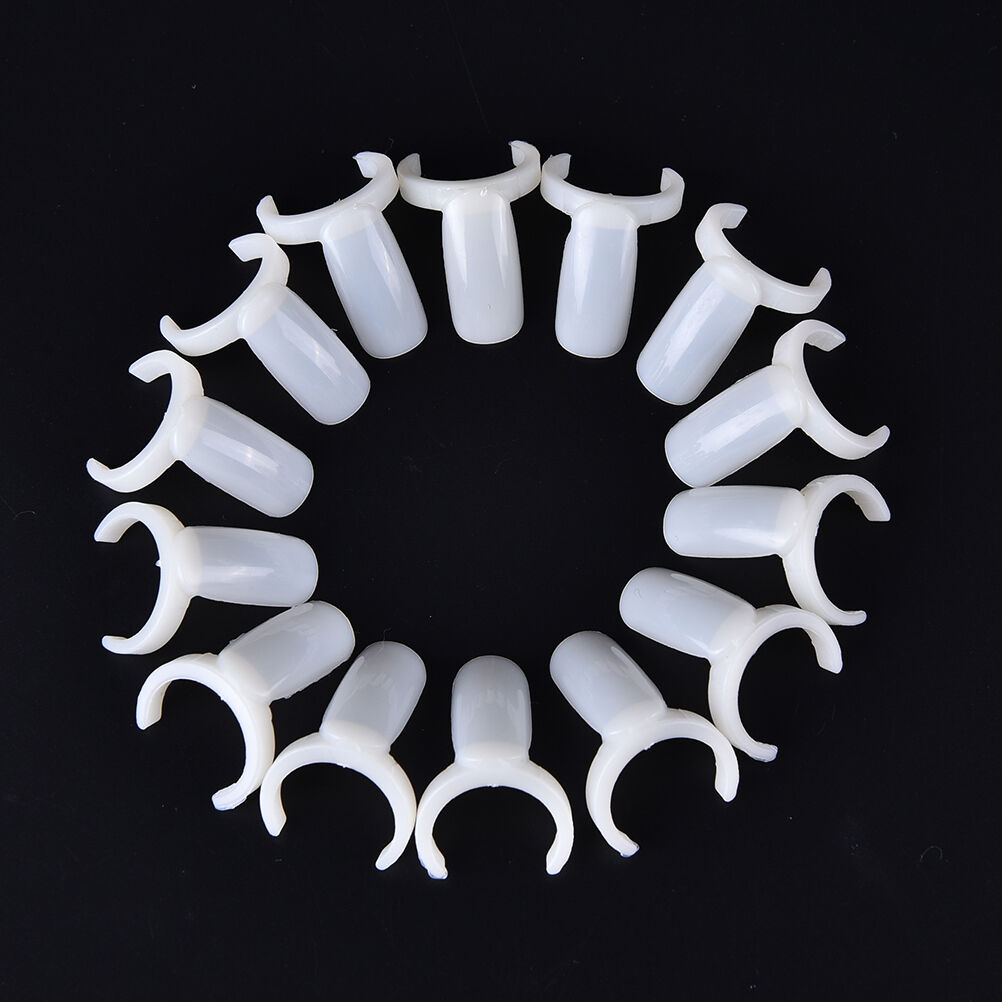 50x Polish UV Gel Color Pops Display Nail Art Ring Style Nail Tips Fad VhDEAU