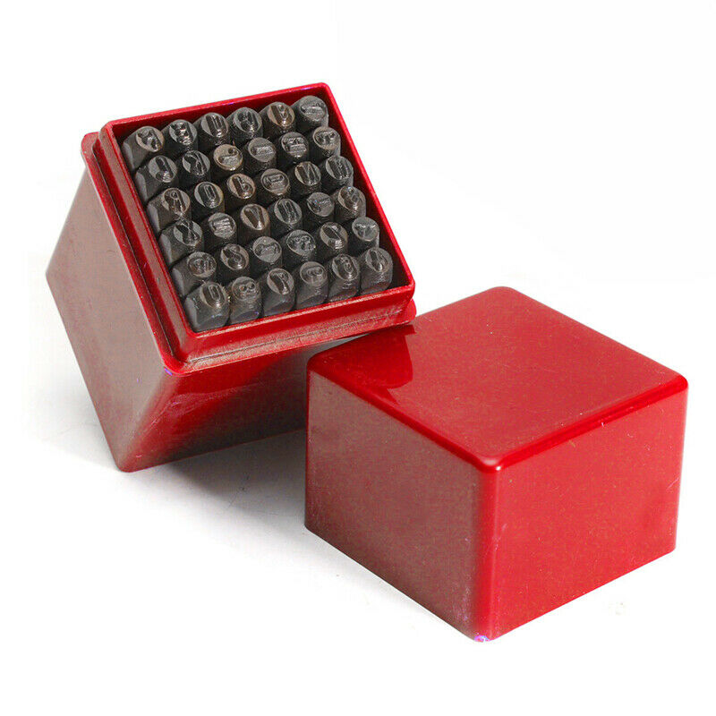 36pcs Letter Number Metal Stamp Punch Set Tool Die Marker Woodcraft 5MM A-Z 0-9
