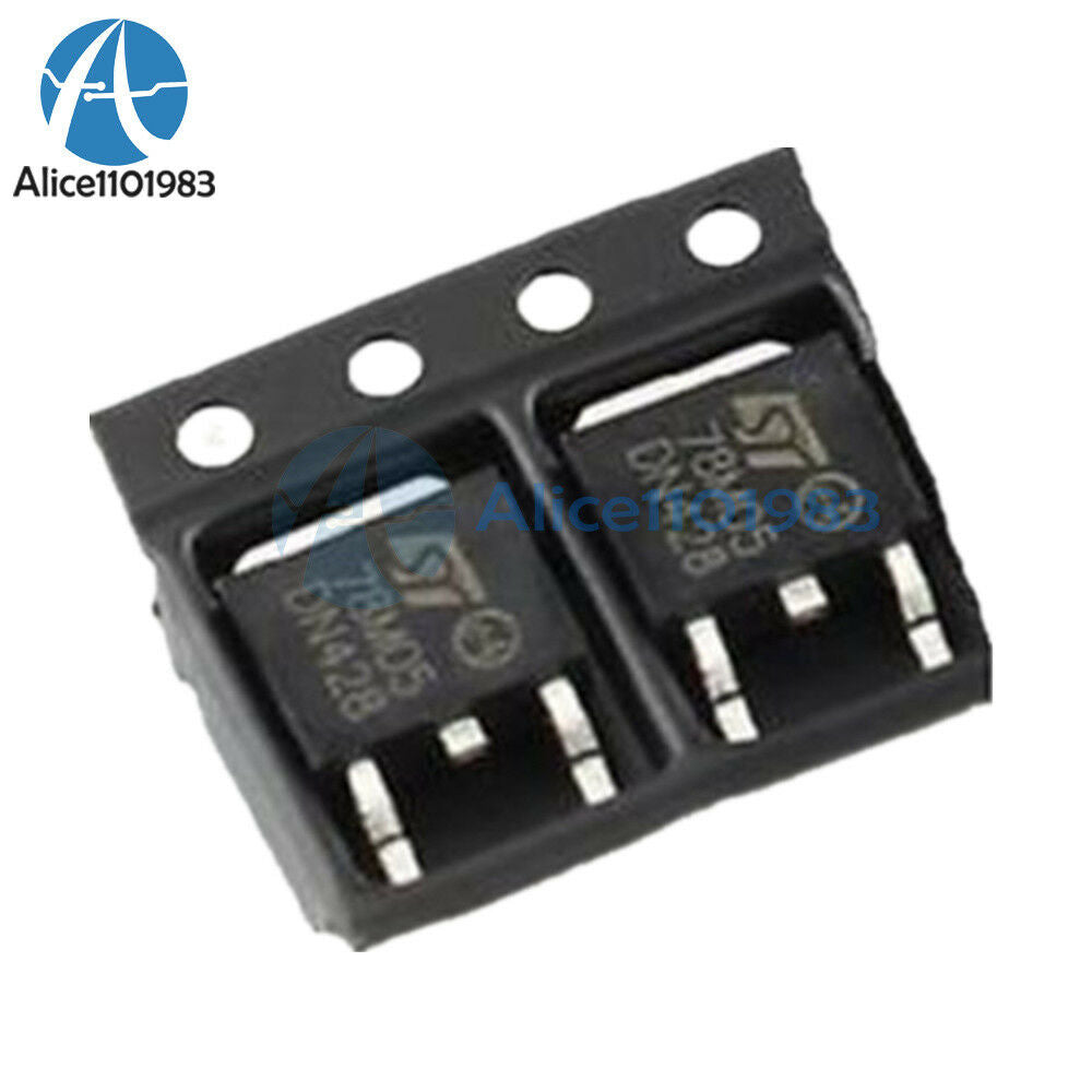50PCS L78M05 78M05 ST TO-252 SMD Voltage Regulator IC