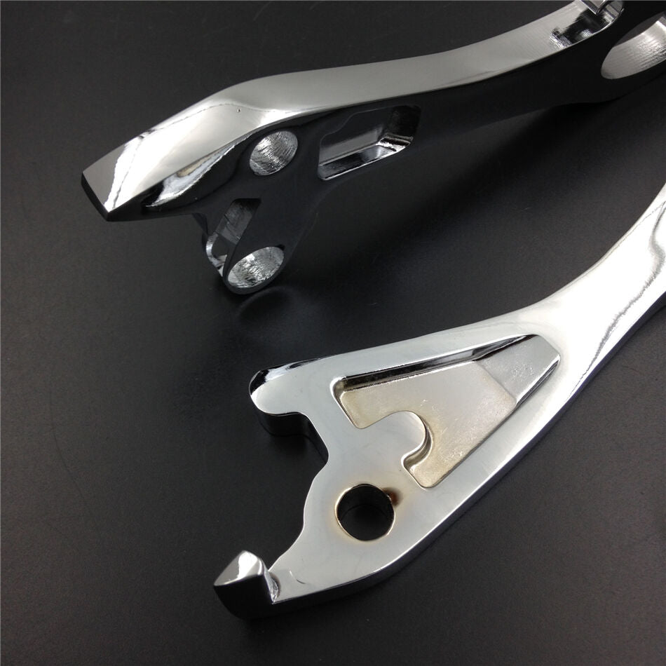 Chrome Brake Clutch Flame Hand Levers Fit for SUZUKI Intruder 800 1400 1500