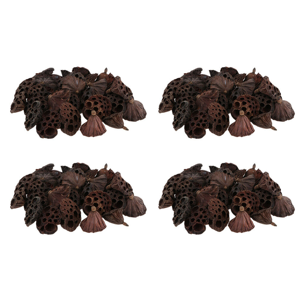 120x Vivid Natural Real Lotus Pod For DIY Art Crafts Xmas Floral Garland