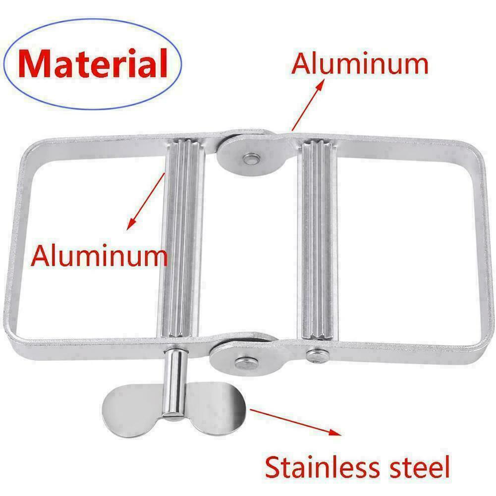 Toothpaste Squeezer Tool Dispenser Metal Paint Tube Roller Tool V8E3 Hand U4R3