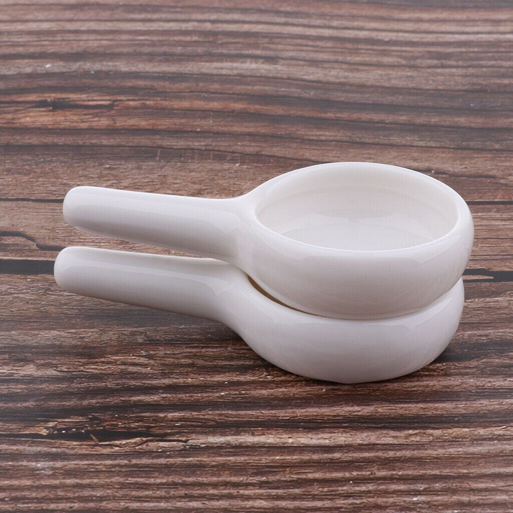 2 Pcs Ceramic Essential Oil Burner Fragrance Aroma Tea Light Candle Holder For