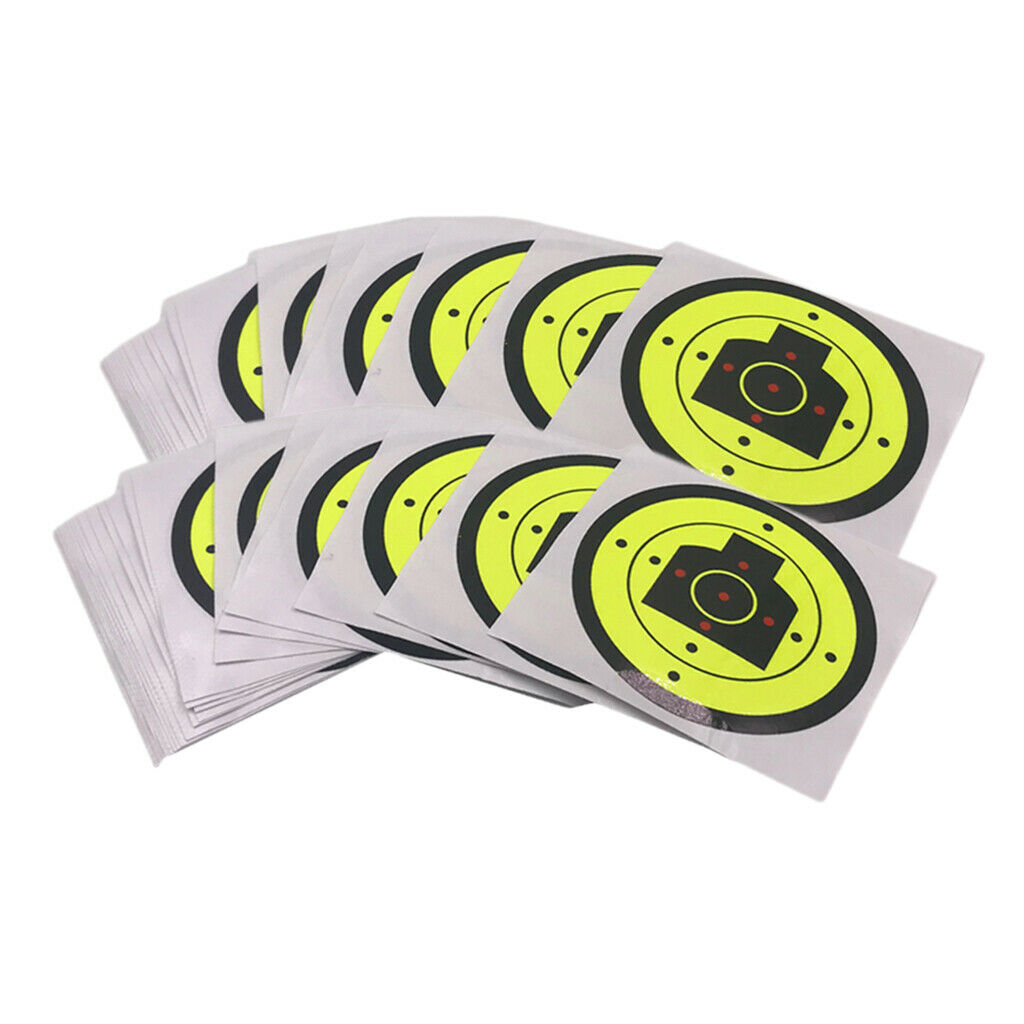 100x Reactive  Shooting Paper Target Shooting Training Practice