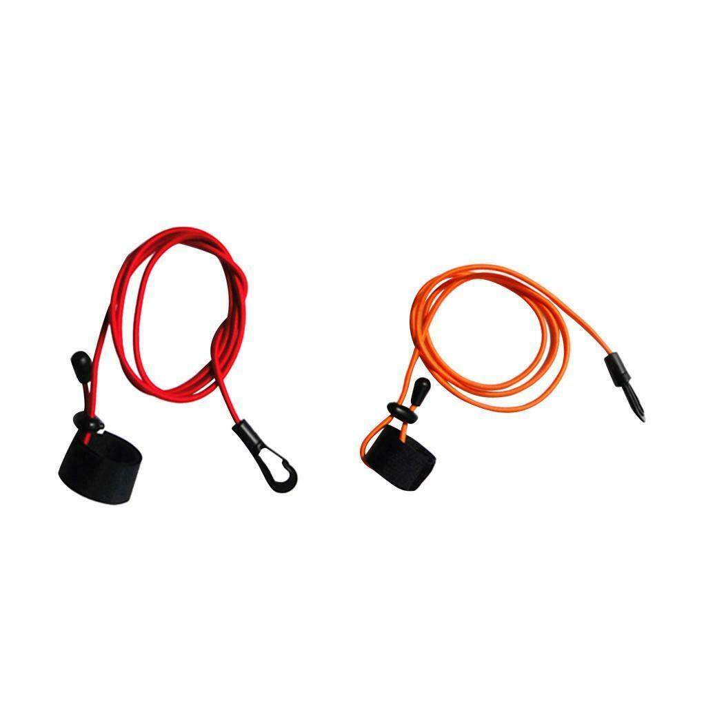 2Pcs 43 '' / 110cm 4mm Strong Durable Elastic Cord Fishing Pole / Kayak Canoe