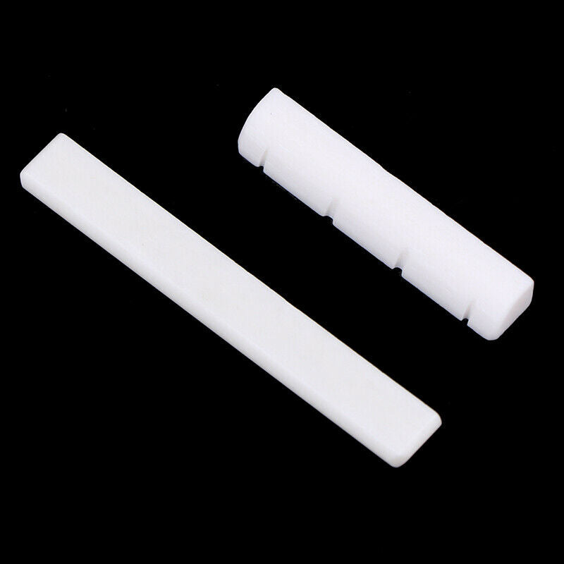 High quality Buffalo Bone Bridge Saddle Nut Slotted for Ukulele Uke Guita.l8