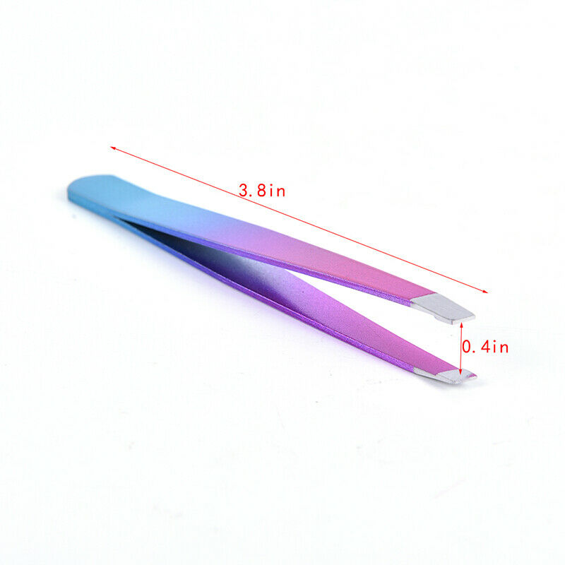 1pcs Stainless Steel Tweezers for Hair Eyebrow Plucker Nail Beauty Slanted.l8