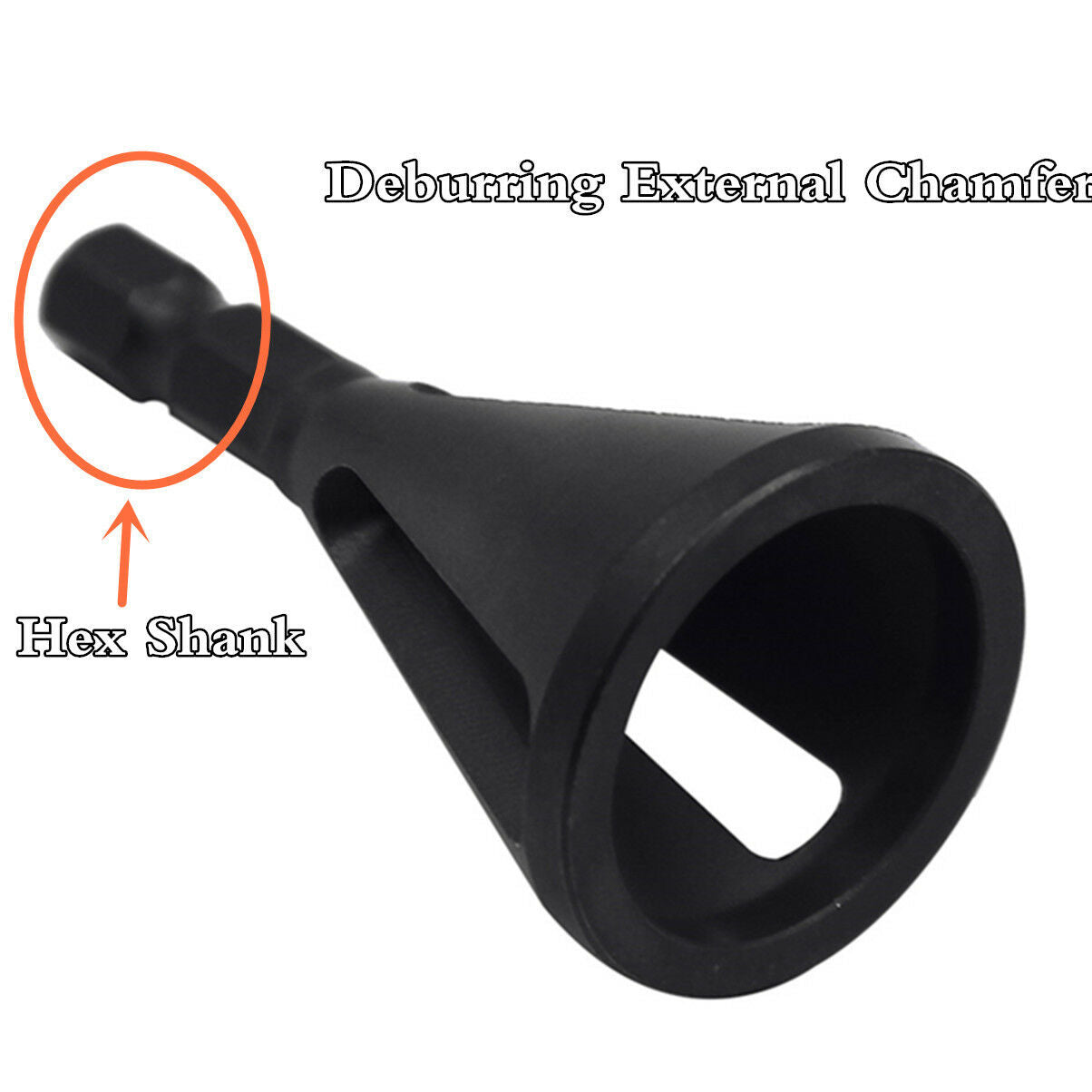 Deburring External Chamfer Tool Stainless Steel Remove Burr Tool Drill Bit Black